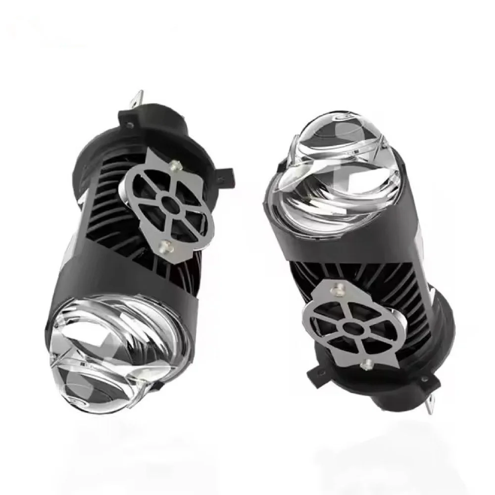 H4 Matrix Bi LED Projector Lens 12V 45W 6000K Hi Lo Beam for Motorcycle Car