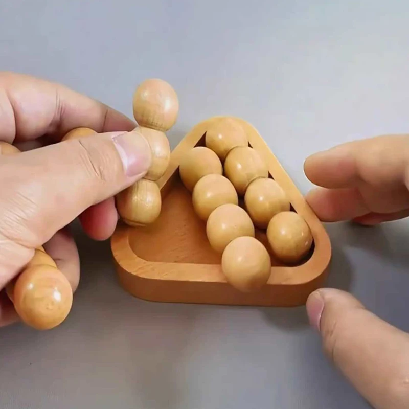 ألغاز الهرم الخشبي لتدريب المنطق الذكاء ألغاز دعابة الدماغ للمراهقين والكبار والأطفال ألعاب تعليمية ألعاب يثير العقل