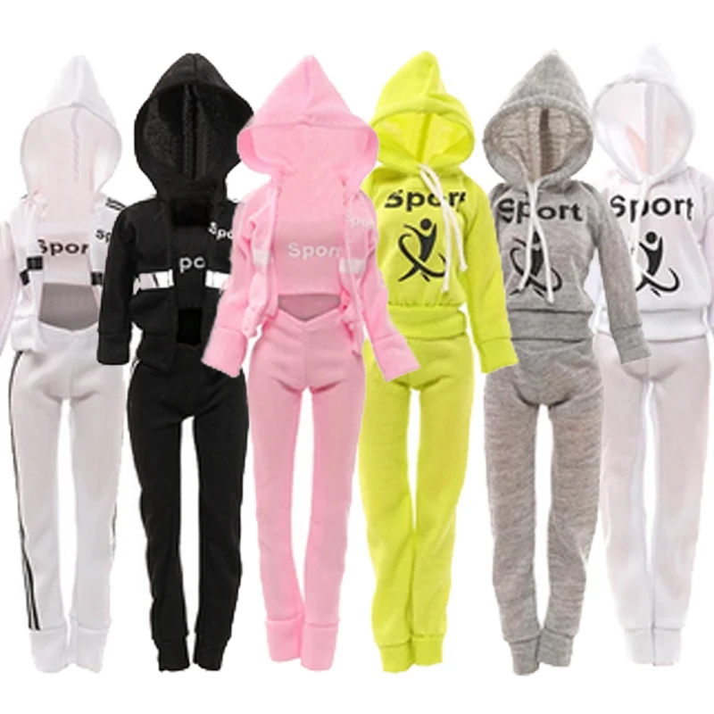 

Новинка, 3 шт., 29 см, модная спортивная одежда для куклы, повседневная одежда, одежда для юбки, аксессуар, одежда для куклы 30 см, игрушка, бейсбольная форма