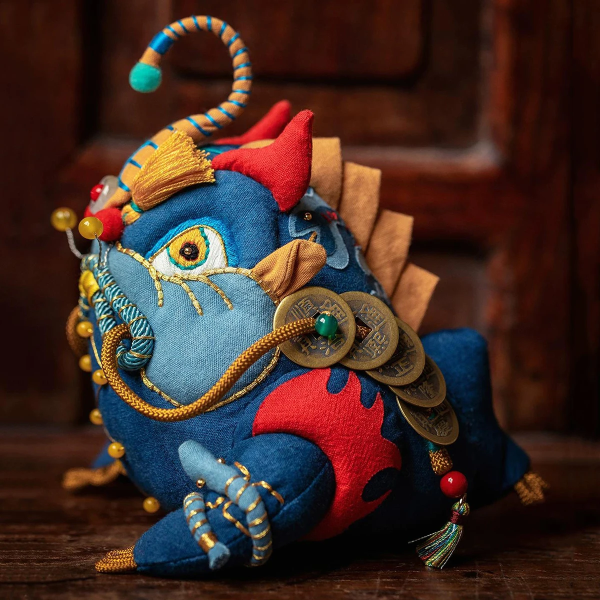 Chinese Golden Toad Good Luck Sachet Doll, Handmade Embroidery Herbal Sachet,Delicate Gift Box Packaging, Perfect Gifts for Mom,
