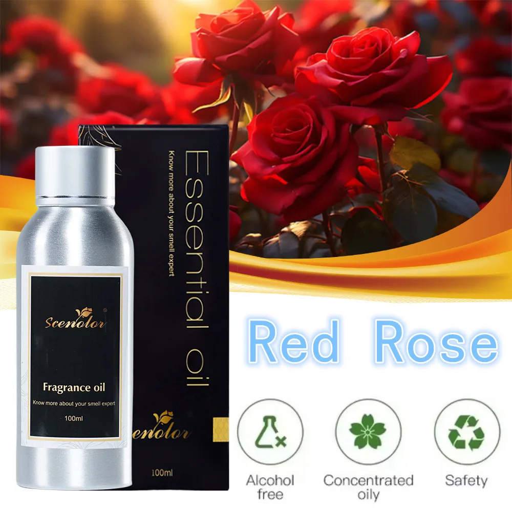 100ML Rose Lavender Jasmine Vanilla Gardenia Essential Oils For Diffuser High Concentrated Flower Aroma Oil Oasis Room Fragrance