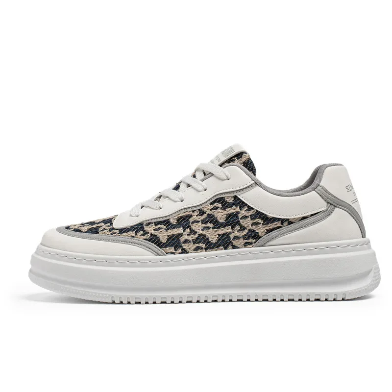 

Men's motorcycle shoes, niche trend board shoes, casual white shoes