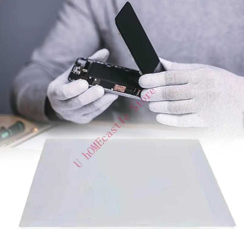 

63HF 230x180mm Big Desk Silicone Mat Hot Solders Temperature Thermal Insulation Pad Phone Repair Tool