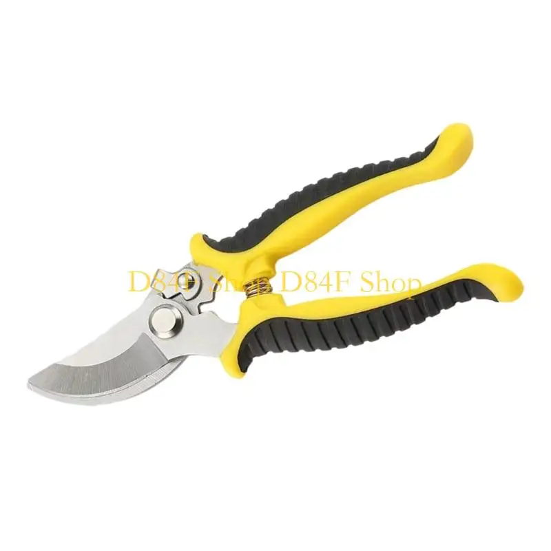 D84F Multipurpose Gardening Scissors Featuring Sturdy Stainless Steel Construction And Secure Lock Pruning Shears Cutter