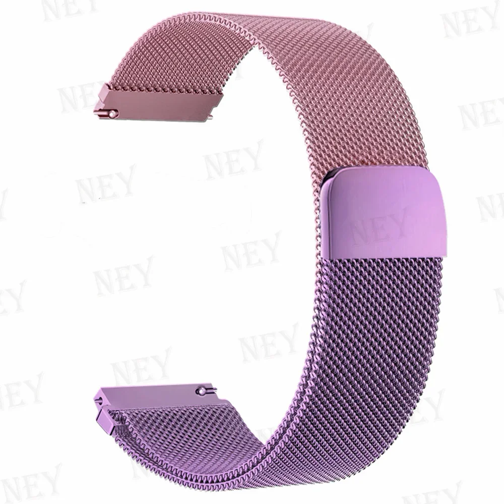 20 mm/22 mm Milanaise-Band für Amazfit GTS/2/2e/3/4/GTS2 Mini/GTR 47 mm/GTR2/3/4/Pro Stratos Metallarmband Amazfit Bip 3 Pro Armband