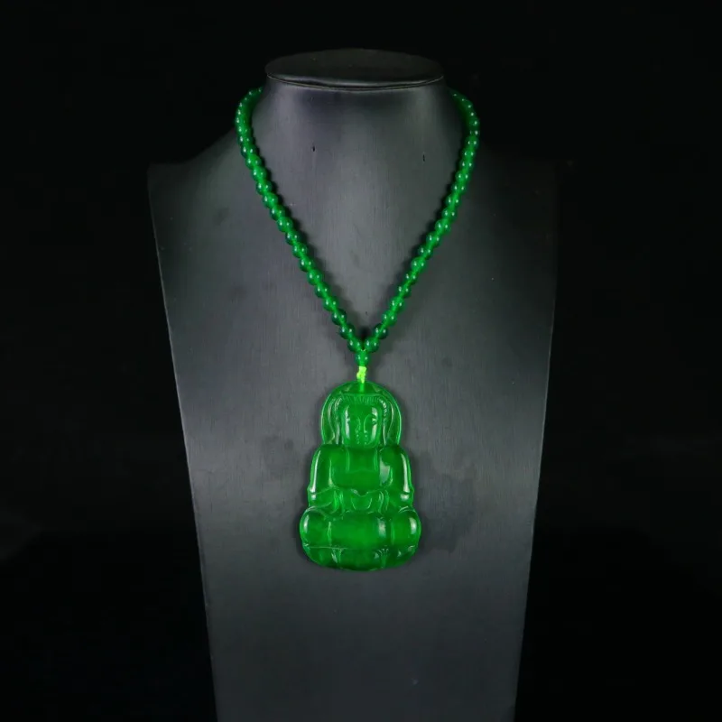 

High Ice Classic Guanyin Совершенно новый кулон из натурального кварцевого камня с нефритом