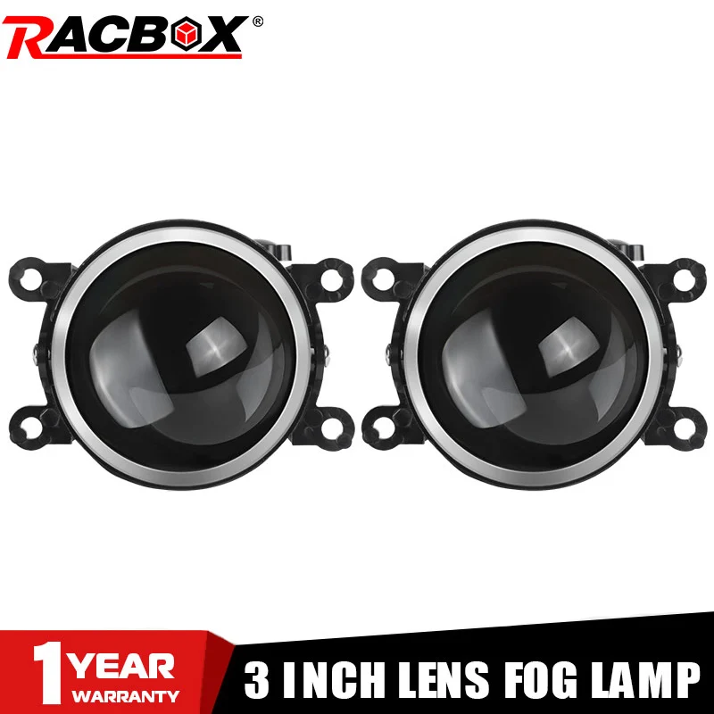 Fog Light Projector Lens 3 Inch Bi Lenses Fit D2H H11/H9/H8 Xenon LED Lamp High Low Beam For SUBARU NISSAN FORD WRX PEUGEOT