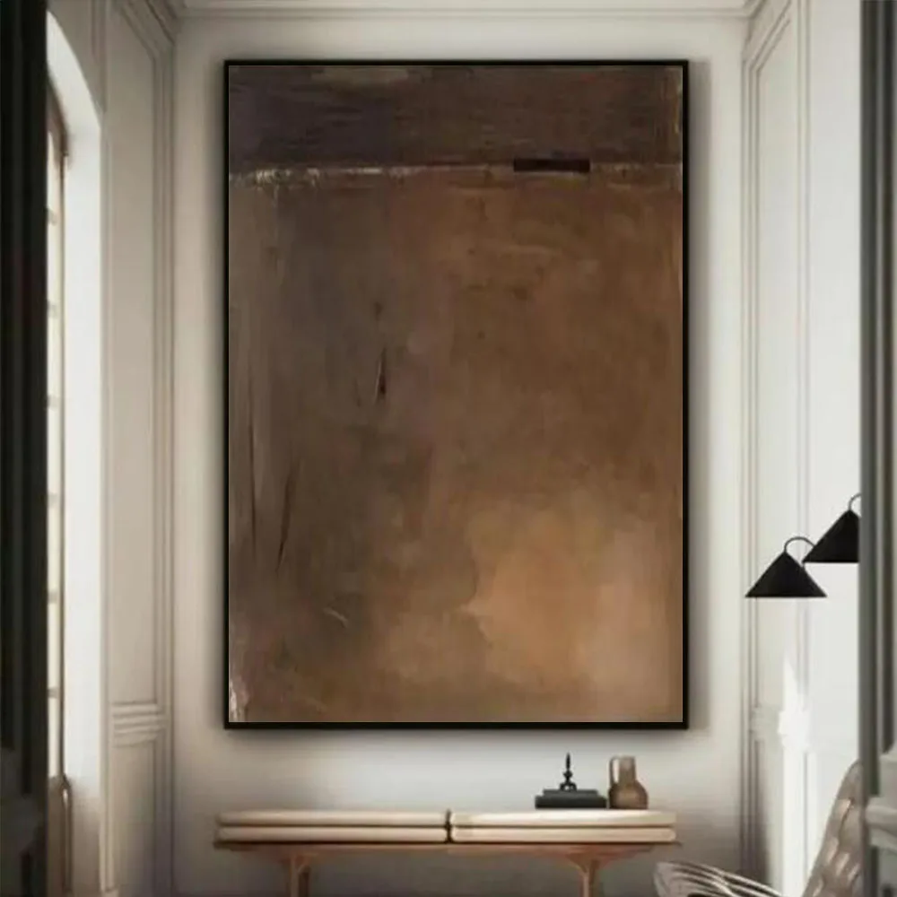100% Hand-Painted Abstract Oil Painting Modern Grey Canvas Paints Wall Art images For Living Room Home Decor picture Light mural