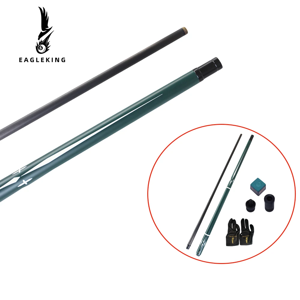 Carbon fiber Billiards Cues 100% Full Carbon Shaft Protaper 12.4mm Tip Radial Joint Pool Cue Games 1/2 Play Cue 58 inch