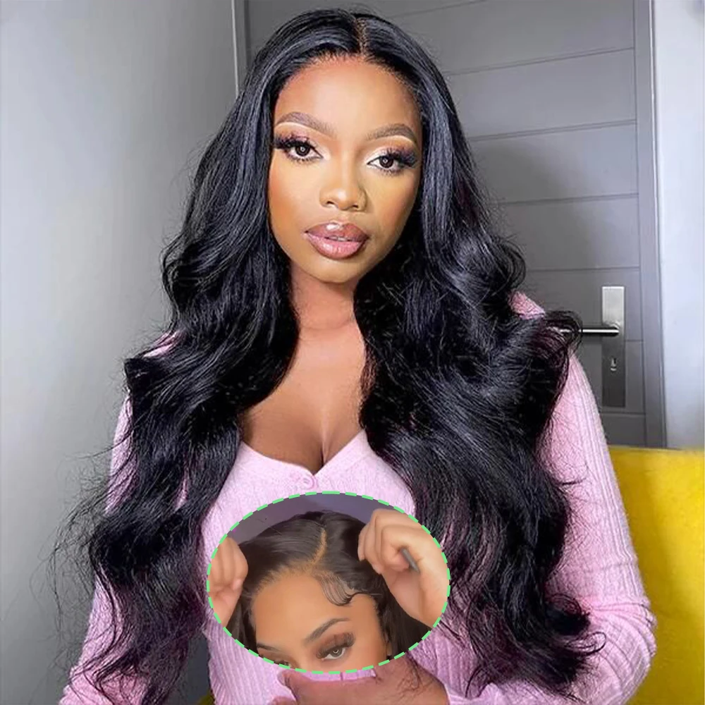 

Pre Cut Body Wave Glueless Human Hair Wig Ready To Wear 6x4 HD Lace Closure Wig Pre Plucked 180% Density Wholesale Price On Sale