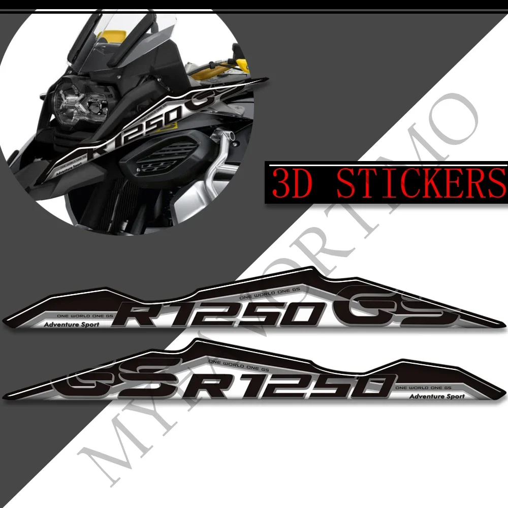For BMW R1250GS R1250 R 1250 GS GSA HP ADV Adventure Motorcycle Tank Pad Gas Fuel Oil Kit Fairing Fender Protector Stickers