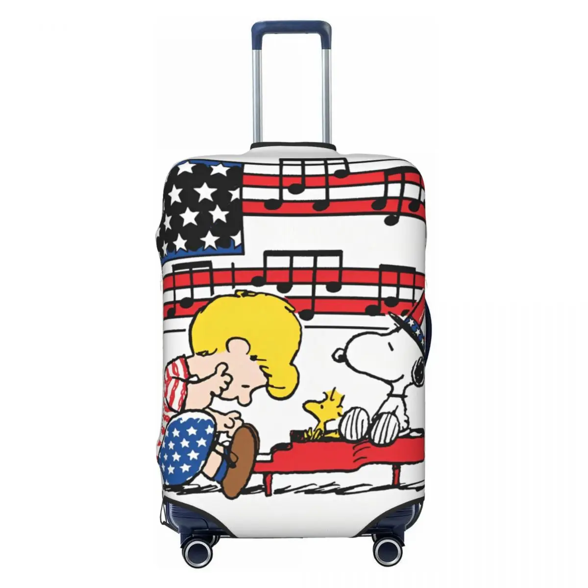 Snoopy Cartoon Suitcase Cover Vacation Useful Luggage Case Travel Protection