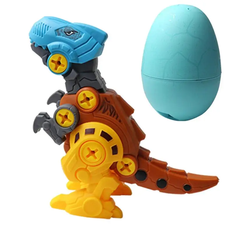 Dinosaur Easter Egg Stuffers Take Apart Diy Assembly Dinosaur With Drill Easter Party Favors Hand-Eye Coordination Toys For Boys