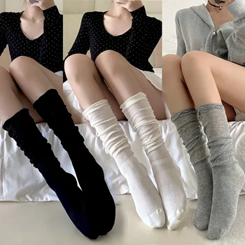 Women's Thin Knee-High Socks 3 3 Pairs Women's Thin Knee-High Socks - Bubble Toe Design, Breathable Ballet Style, Daily Use JK Socks 3