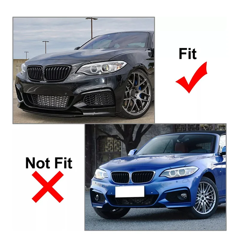 Gril Lampu Kabut Bumper Depan Superior-For BMW Seri 2 F22 F23 M Sport