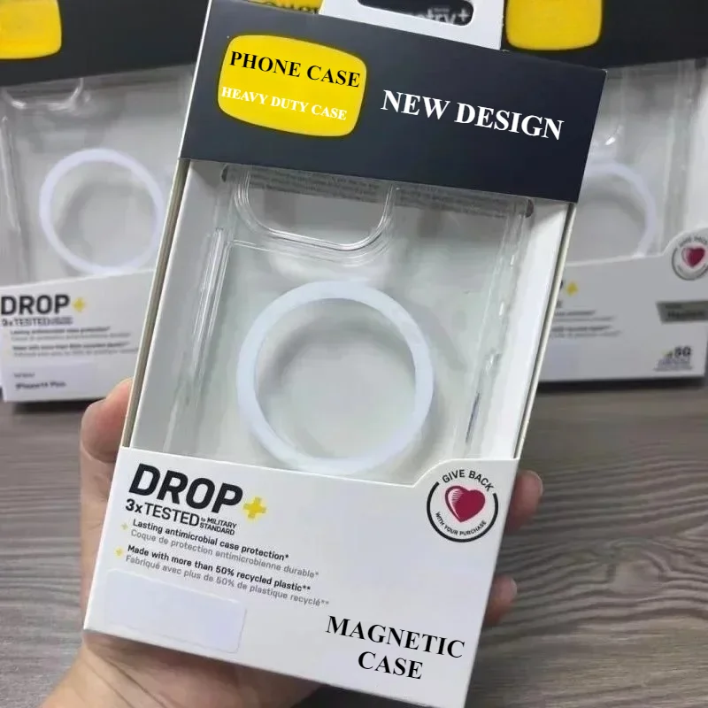 Ott Anti-drop Protection Case Box for MagSafe Series Symmetry for IPhone17 Air 12 13 14 15 16 Pro Max Heavy Duty Magnetic Case