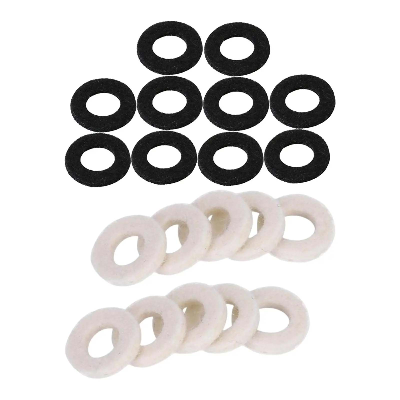 10x Felt Washer Pad Fittings Repair Tool Durable Universal Replacement Part Set Lightweight for Trumpet Trombone Cornet