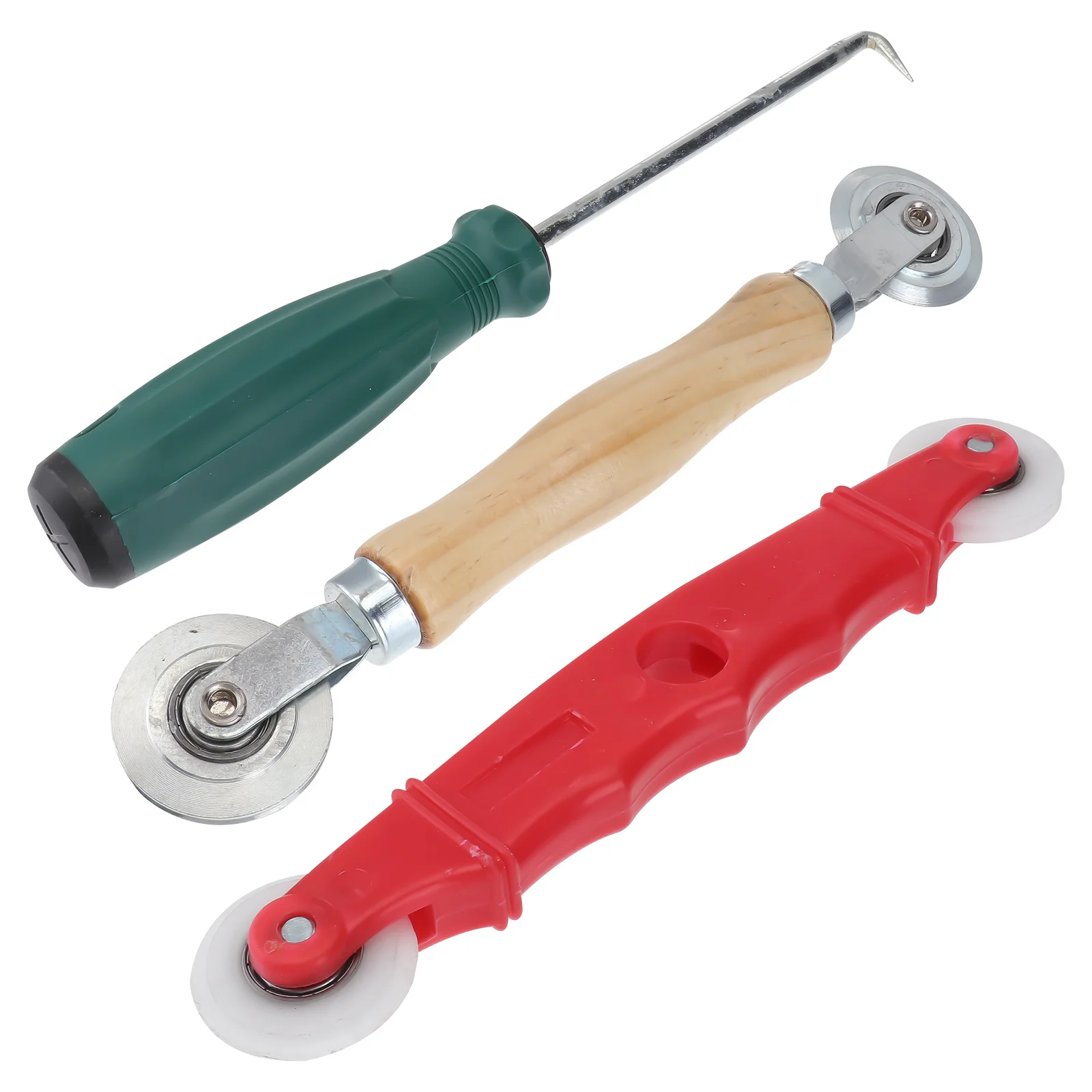 1 Set Screen Rolling Tool With Convex Concave Roller Durable Plastic Handle For Installing Screens Spline Roller Hardware Tools