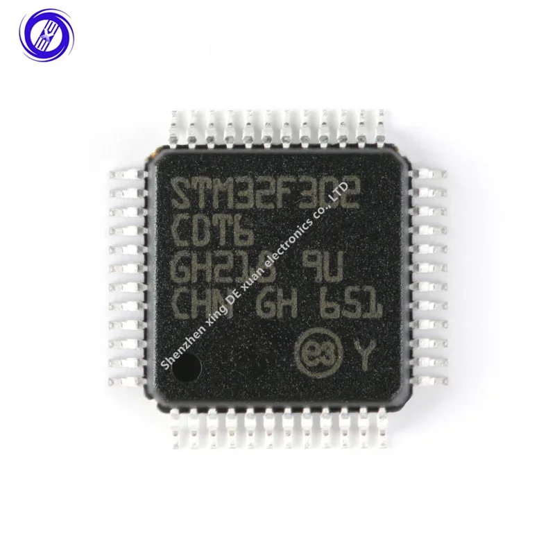 Original genuíno STM32F302CBT6 LQFP-48 ARM Cortex-M4 microcontrolador de 32 bits MCU