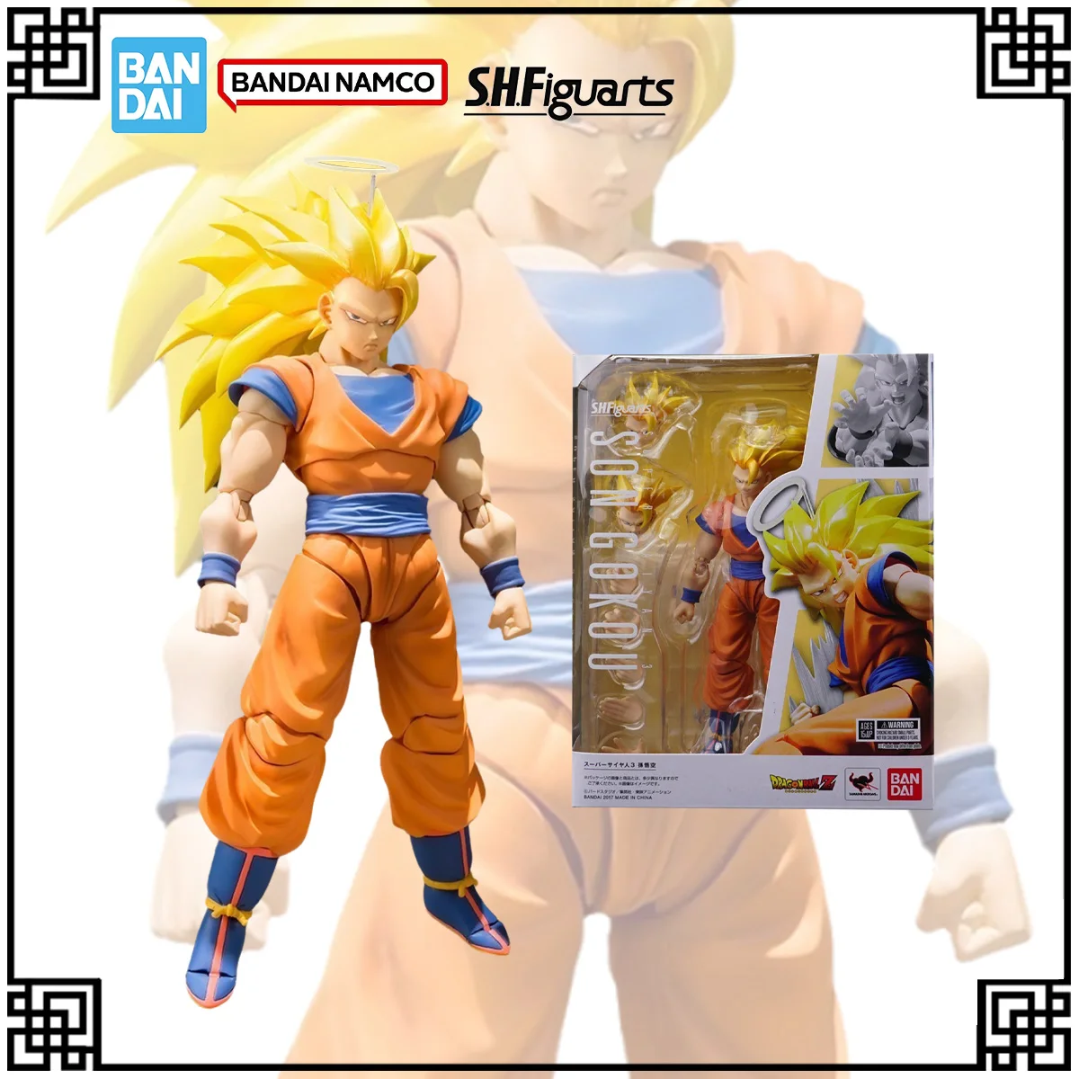 

В наличии Bandai, оригинальная аниме-фигурка SHF Dragon Ball, SUPER SAIYAN3 SUN GOKU, фигурки героев, игрушки для детей, подарки