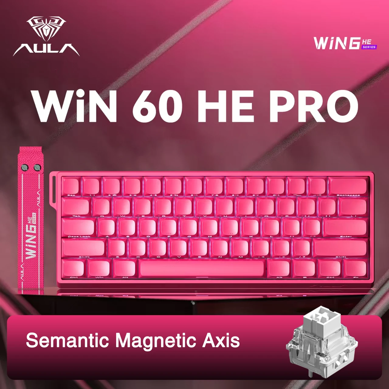

WIN60PRO Клавиатура с магнитным переключателем, быстрый триггер, 8K, возврат, RGB, горячая замена, 60% раскладка, игровая клавиатура для киберспорта