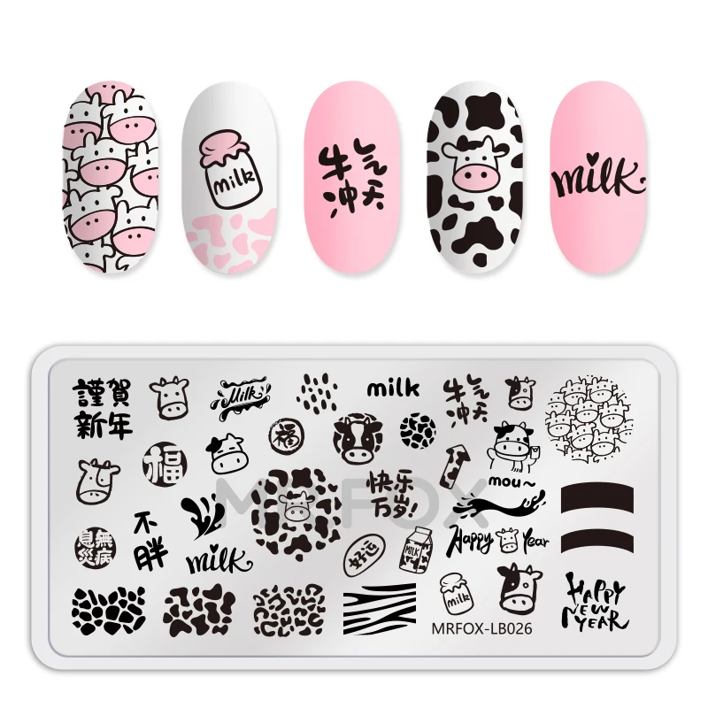 1PCS Horse Pattern Nail Stamping Plates Animals Image Template Stencils Nail Art Stamp Plate Manicure Nail Print Tools