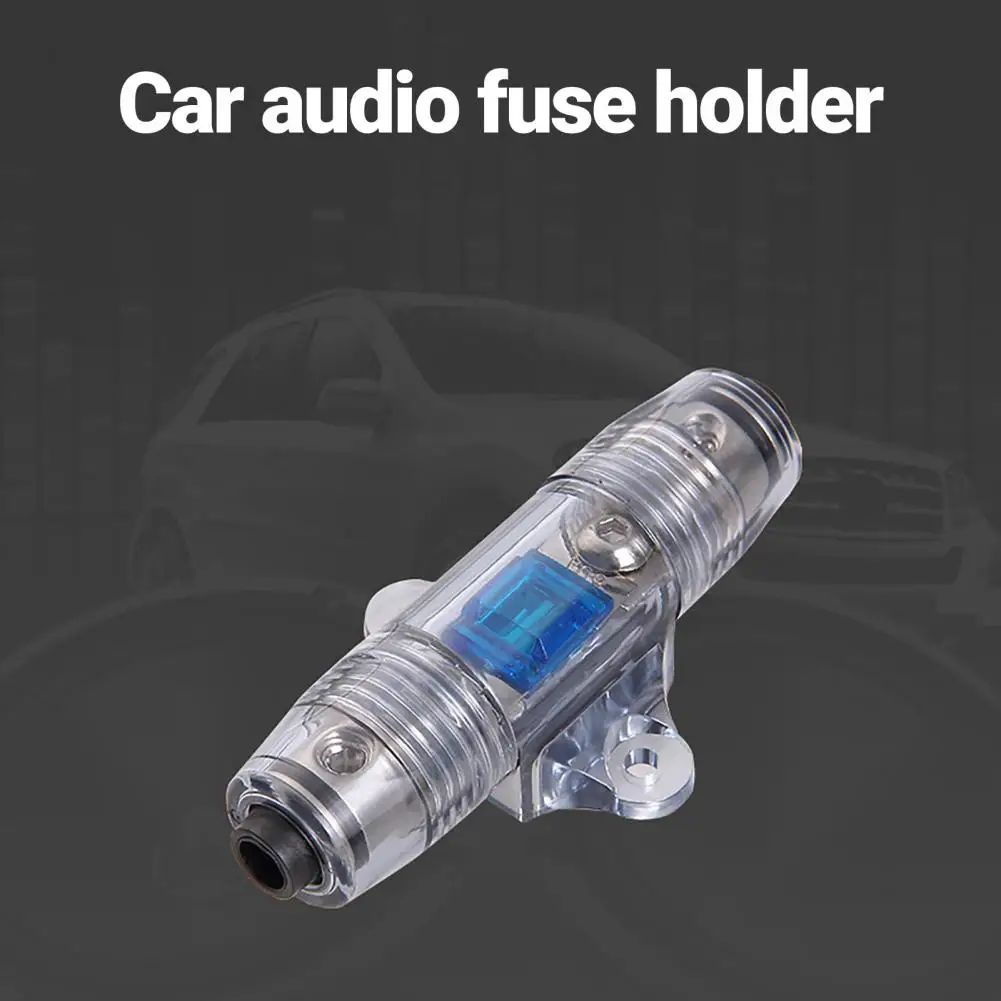 Fuse Holder Safe Overcurrent Subwoofer Fuse Holder 60A Pure Copper Car Speaker Modification Fuse Holder for Auto