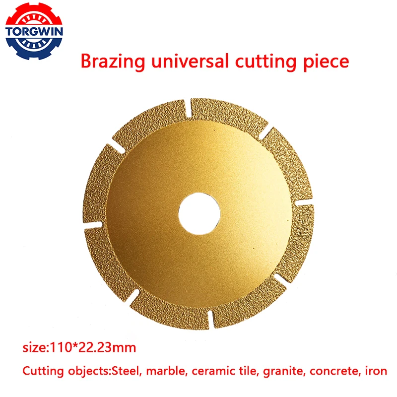 Imagem -06 - Diamante Saw Blade Grupo Metal Brazing Ferro Rebar Discos de Corte Angle Grinder Disk Cortar Roda Ferramenta 100 mm 20 mm pc