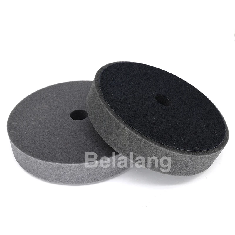 Belalang 190mm Hook and Loop Rotary Foam Polishing Pad Fine Soft Black