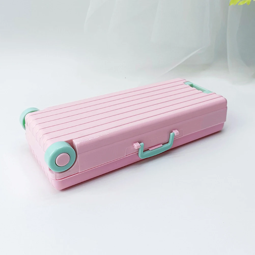 

Stationery Box Children's Pencil Case Organizer Multi-layer Crayon for Kids Boxes Plastic School
