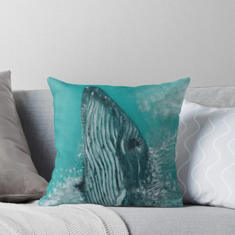 

Humpback Whale Throw Pillow Pillows Aesthetic Anime pillowcases for sofa cushions Plaid Sofa pillow