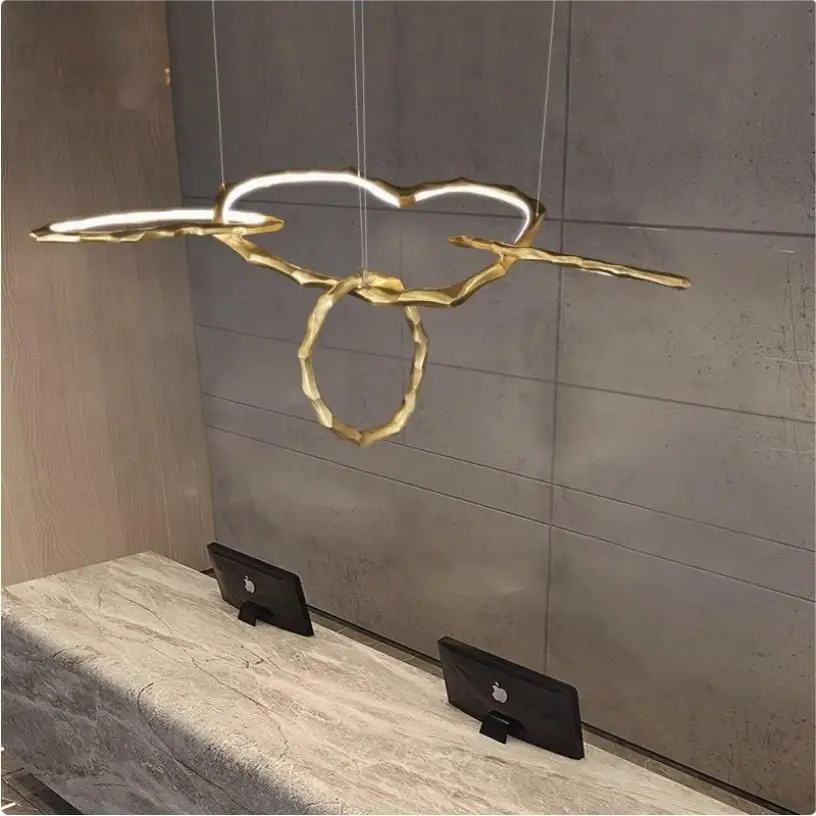 Lampadario da bar ristorante di lusso leggero, personalità creativa, negozio di lampade da soggiorno