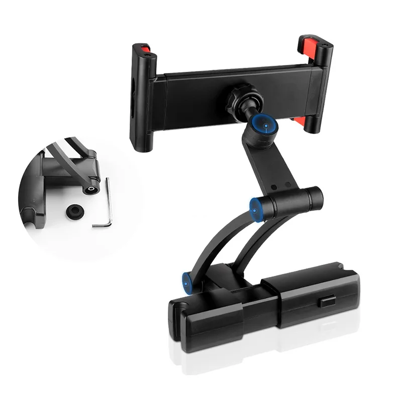 tablet monitor e carro travesseiro traseiro titular suporte para ipad universal 360 rotacao bracket banco traseiro montagem do carro handrest pc 01