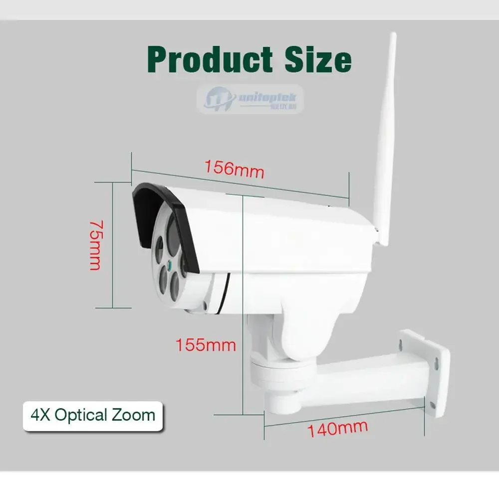 4G SIM カード Wifi PTZ カメラ屋外 5X 光学ズームオートフォーカス HD 1080P バレットカメラワイヤレス IR 50M CCTV Wi-Fi IP カメラ