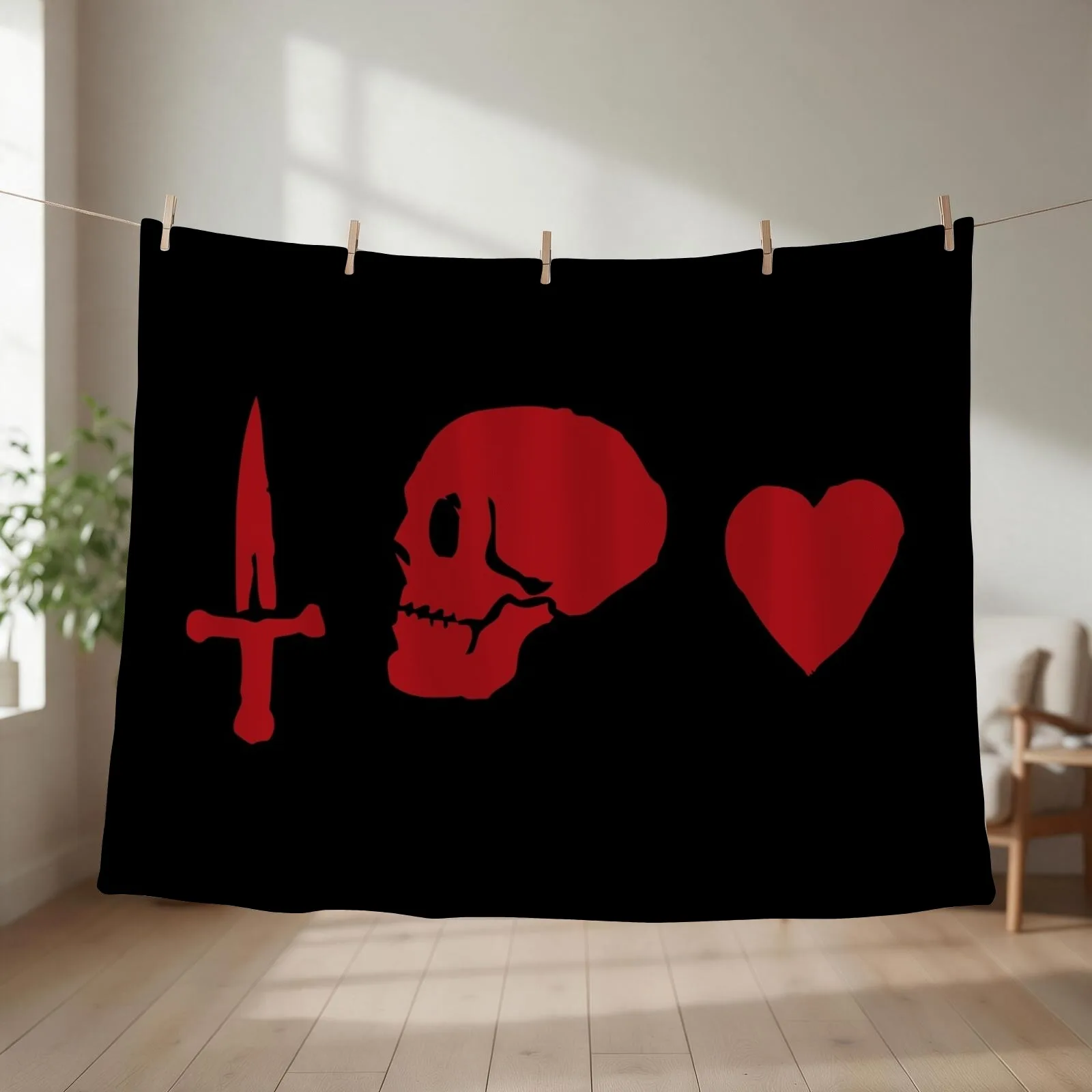 Captain Charles Vane Flag Throw Blanket couch cozy soft plush fuzzy picnic outdoor blanket