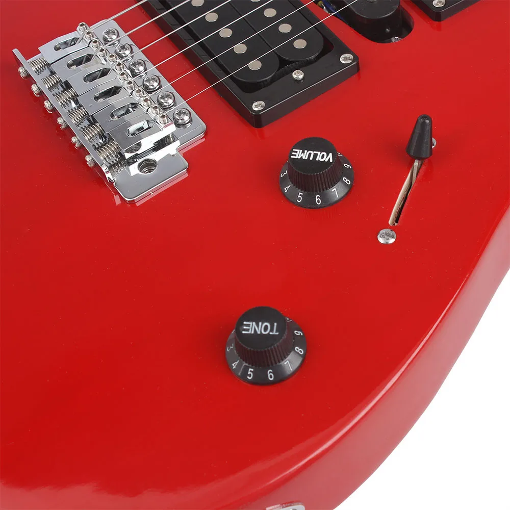 Irin 6 cordas guitarra elétrica 24 trastes bordo corpo pescoço guitarra elétrica com saco amp picareta peças de guitarra necessárias acessórios