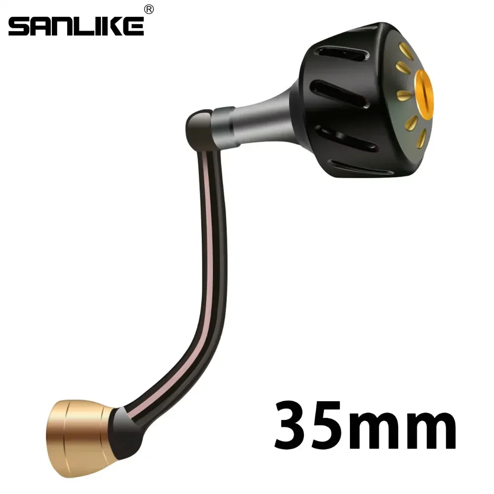 

SANLIKE Black Aviation Aluminum Fishing Reel Power Handle Rocker Arm Grip for Daiwa Spinning Fishing Reels Fishing Tools