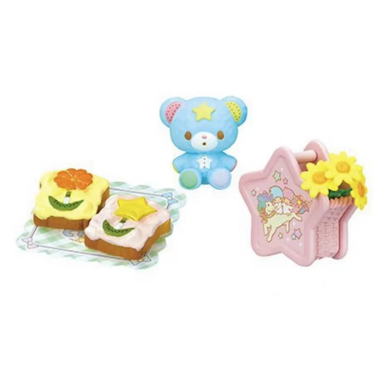 BANDAI Sanrio Figures Model Gemini star Camping cuisine Dream Picnic prop EX CASHAPON Cute ornament Original Toy