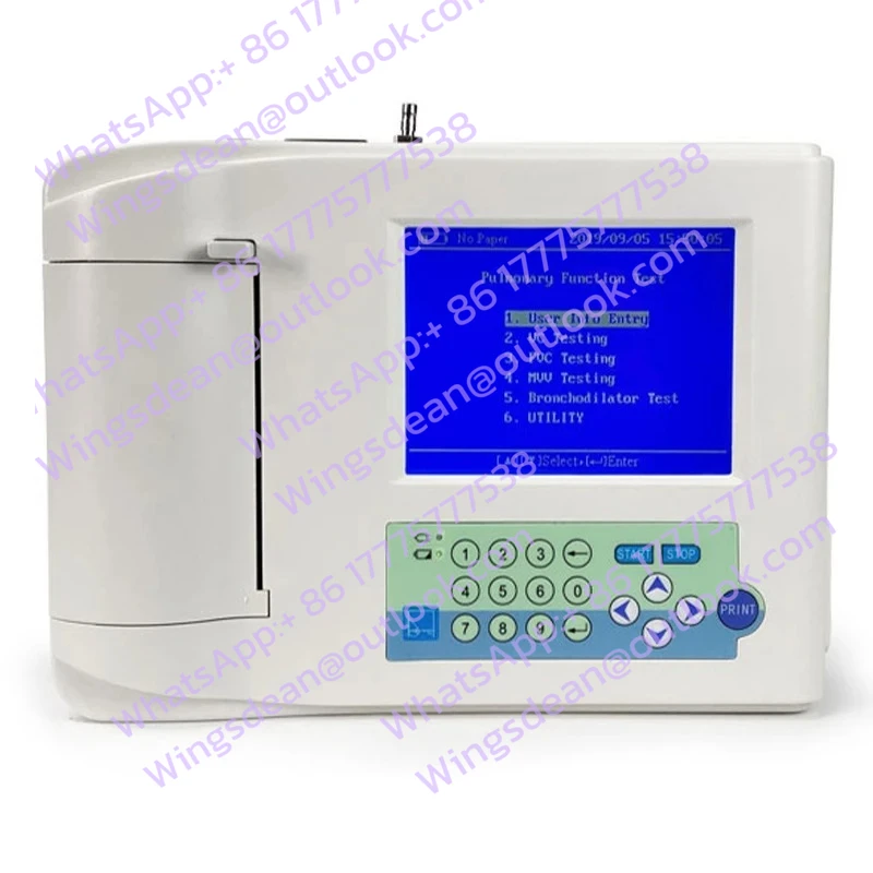 CE Approved Portable Pulmonary Function Measurement with Inhalation Exhalation Spirometer Memory
