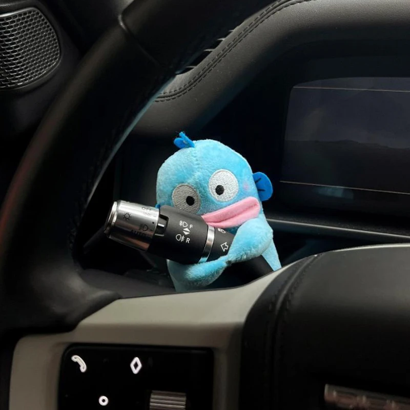 Funny Sanrio Hangyodon Car Wiper Turn Signal Decoration Plush Doll 2024 Kawaii Cartoon Car Wiper Accessories Auto Interior Gift