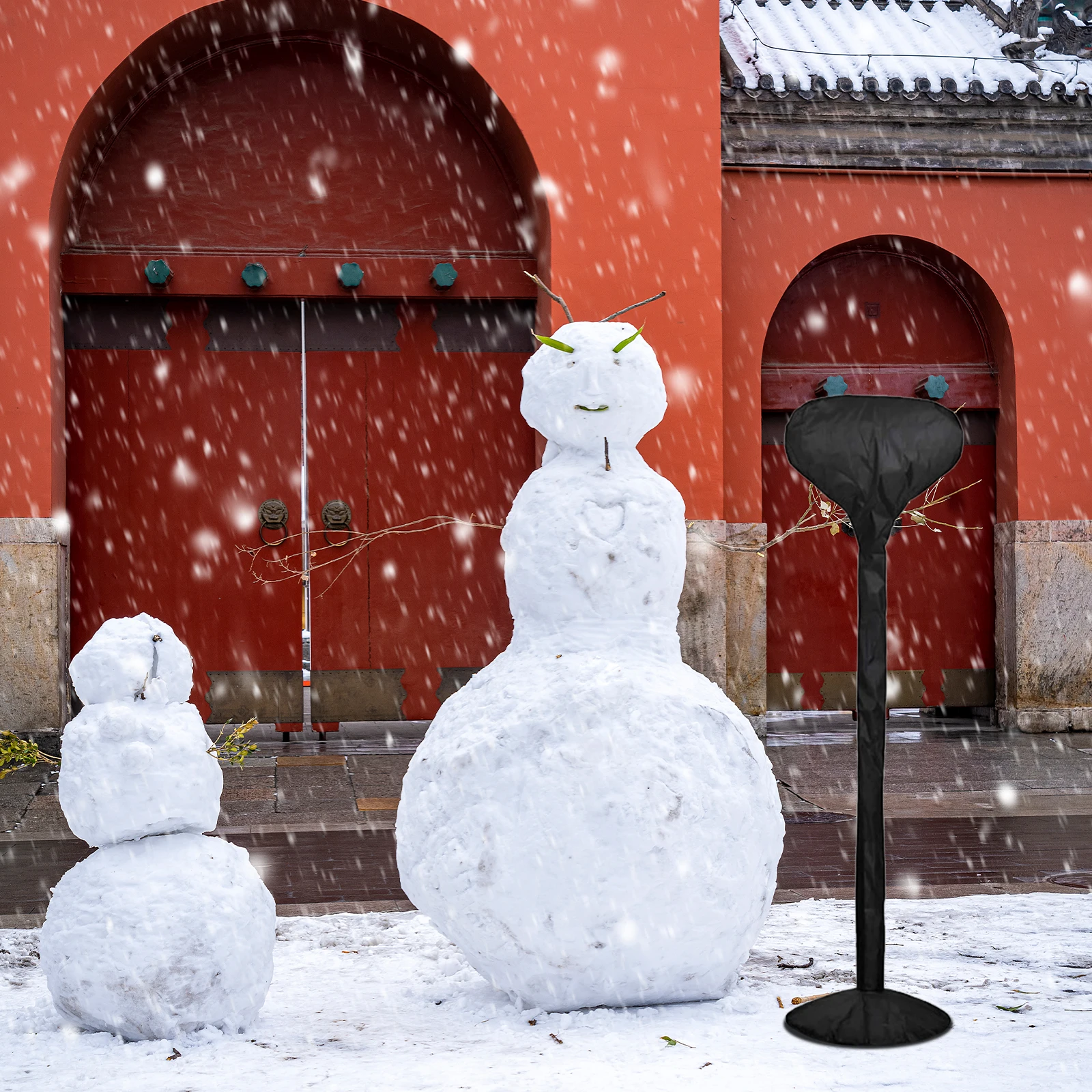 

Waterproof Heater Cover for Electric Warmer Anti-Frost Breathable Oxford Fabric Portable Protection Sleeve for Patio Yard