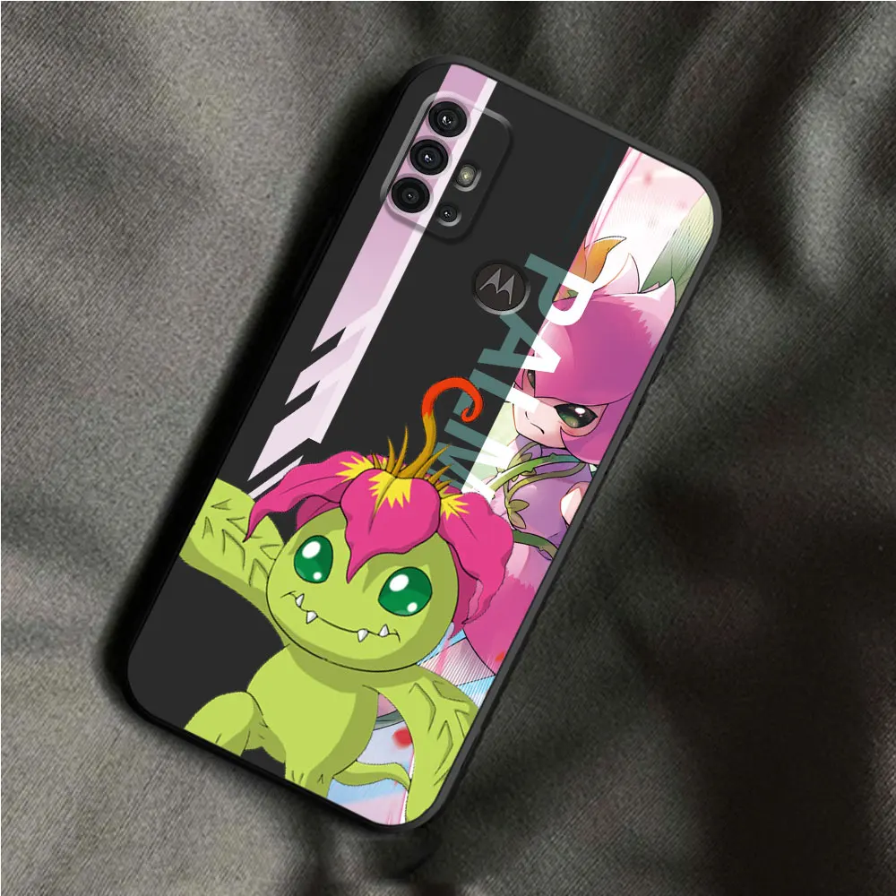 Case for Motorola Moto G30 G51 G60 G71 G22 G32 G52 G72 G53 G73 Edge 20 30 40 Pro Digital Monster Digimon Cover