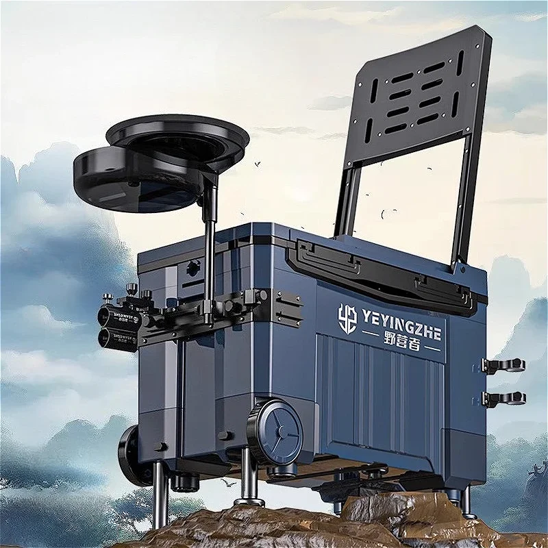 

​​Modern Design Wheeled Fishing Chair Tackle Box Multifunctional All-in-One Portable Outdoor Camping Organizer Furniture FYFC​
