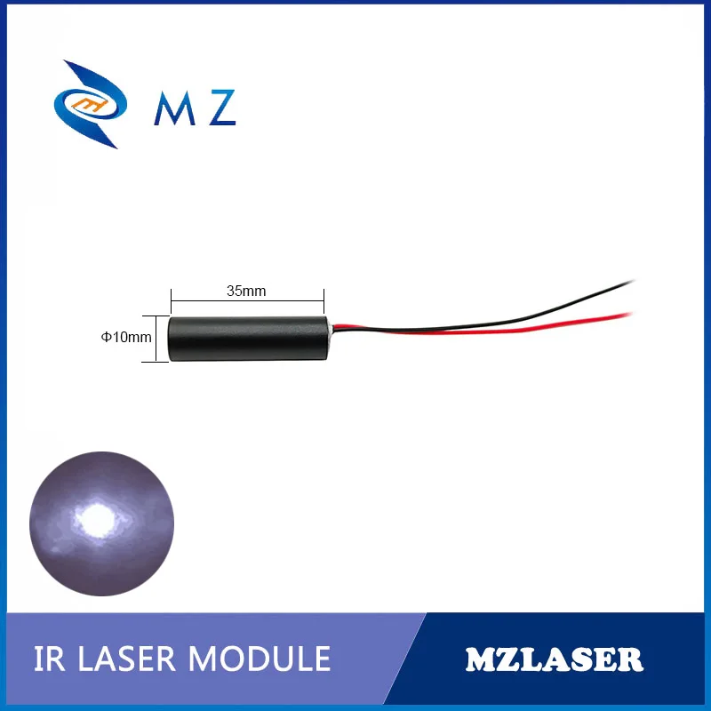 Infrared Dot Laser Diode Module Hot Selling Compact D10mm 780nm 100mw 3V IR Laser Glass Lens APC Drive Type Industrial Grade