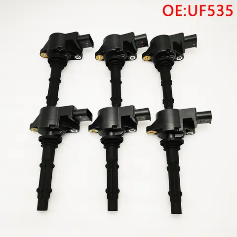 메르세데스-벤츠 E280 E300 E350 C230 C250 C280 C300 UF535 용 6PCS UF535 점화 코일 용