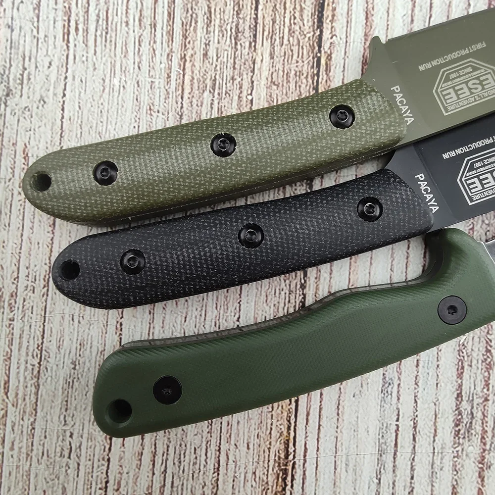ESEE Outdoor Tragbares Mehrzweck-Messer mit Feststehender D2-Klinge und Kydex-Scheide für Dschungel-Erkundung, Camping und Angeln – Detail 7