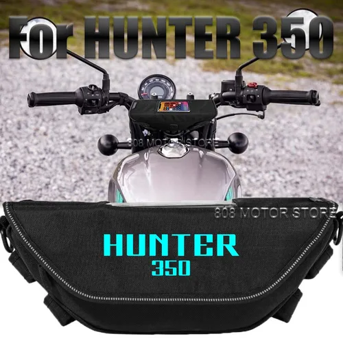 Imagen 1 del producto Bolsa de herramientas para accesorios de motocicleta, bolso impermeable y a prueba de polvo para manillar de viaje, ideal para Hunter 350 hunter 350