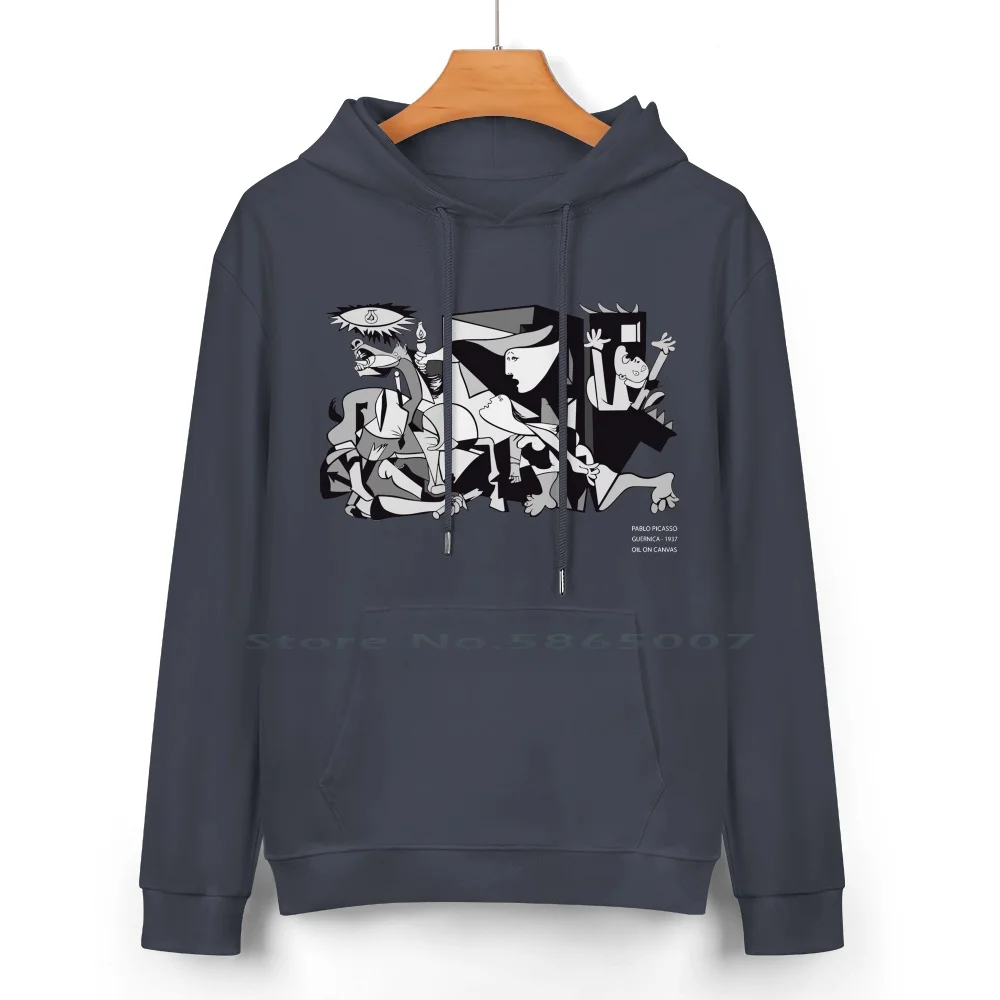 Pablo Picasso Guernica 1937 Artwork Reproduction Pure Cotton Hoodie Sweater 24 Colors For Anti War Paintings Oil On Surrealism