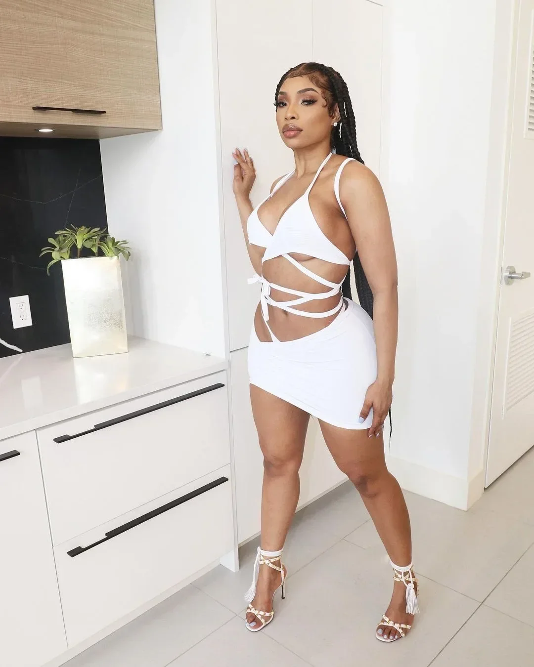 

Sexy Open-back Mini Dresssuit Nightclub Women's Clothing Quanzhou Raleff Cross-border European American Style