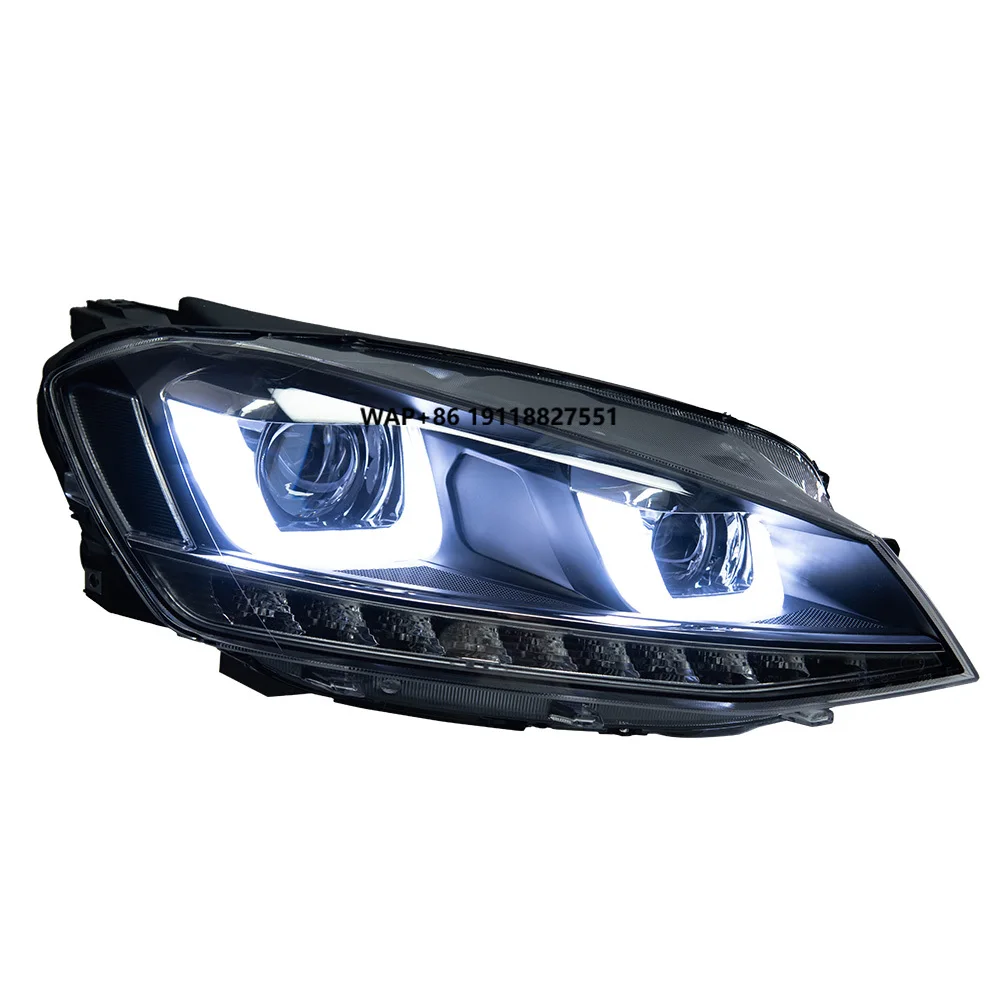 

AKD-car Styling for Golf 7 2013-2017 MK7 Golf7 LED Headlights DRL Upgrade and Refit Headlights Running Lights Auto Parts